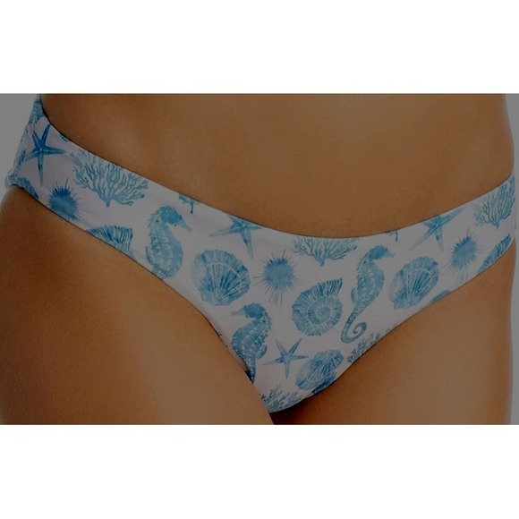 Aqua Other - Aqua Swim Bikini Coco Bottom Womens M Blue Sea Life NWT